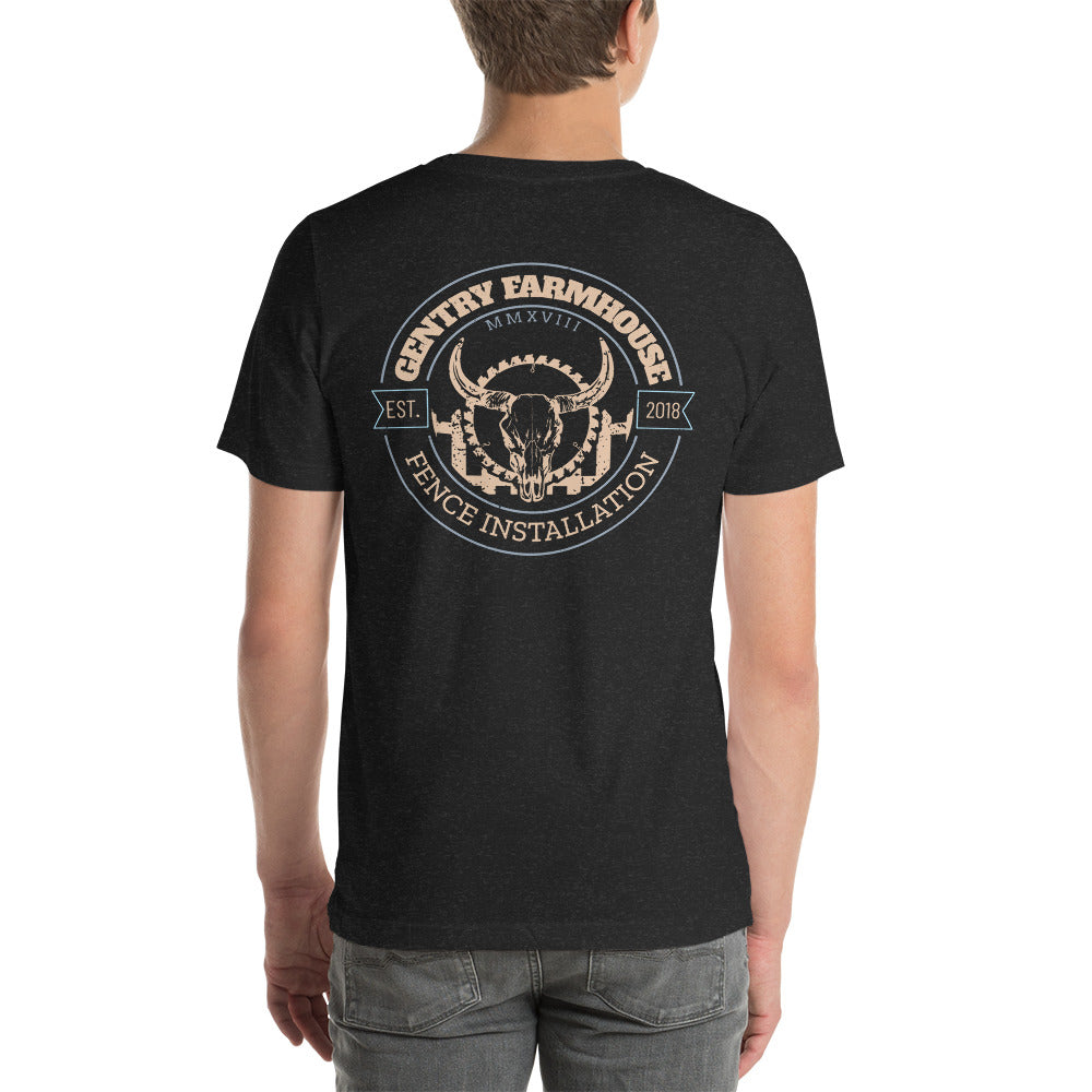 Gentry Farmhouse circle logo Unisex t-shirt